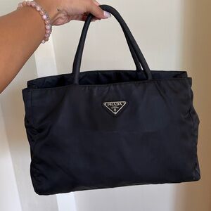 Prada Black Nylon Tote